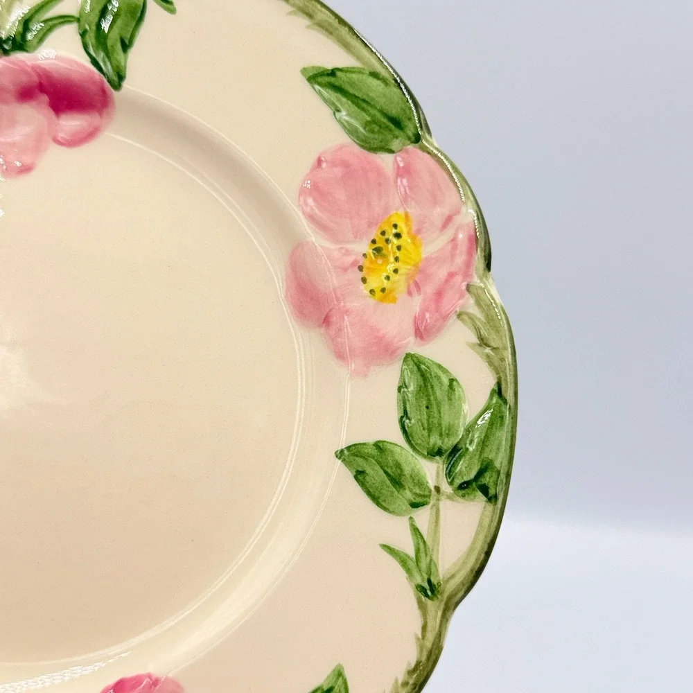 VTG Franciscan Desert Rose Salad Plate Hand Decorated California USA Vintage